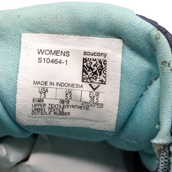 Saucony Women Everun ISO 2 Low Top Running Lace up Sneakers size 7.5 - Picture 9 of 11